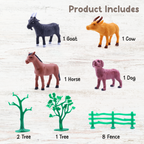 Chanak 15-Pc Farm Animal Set