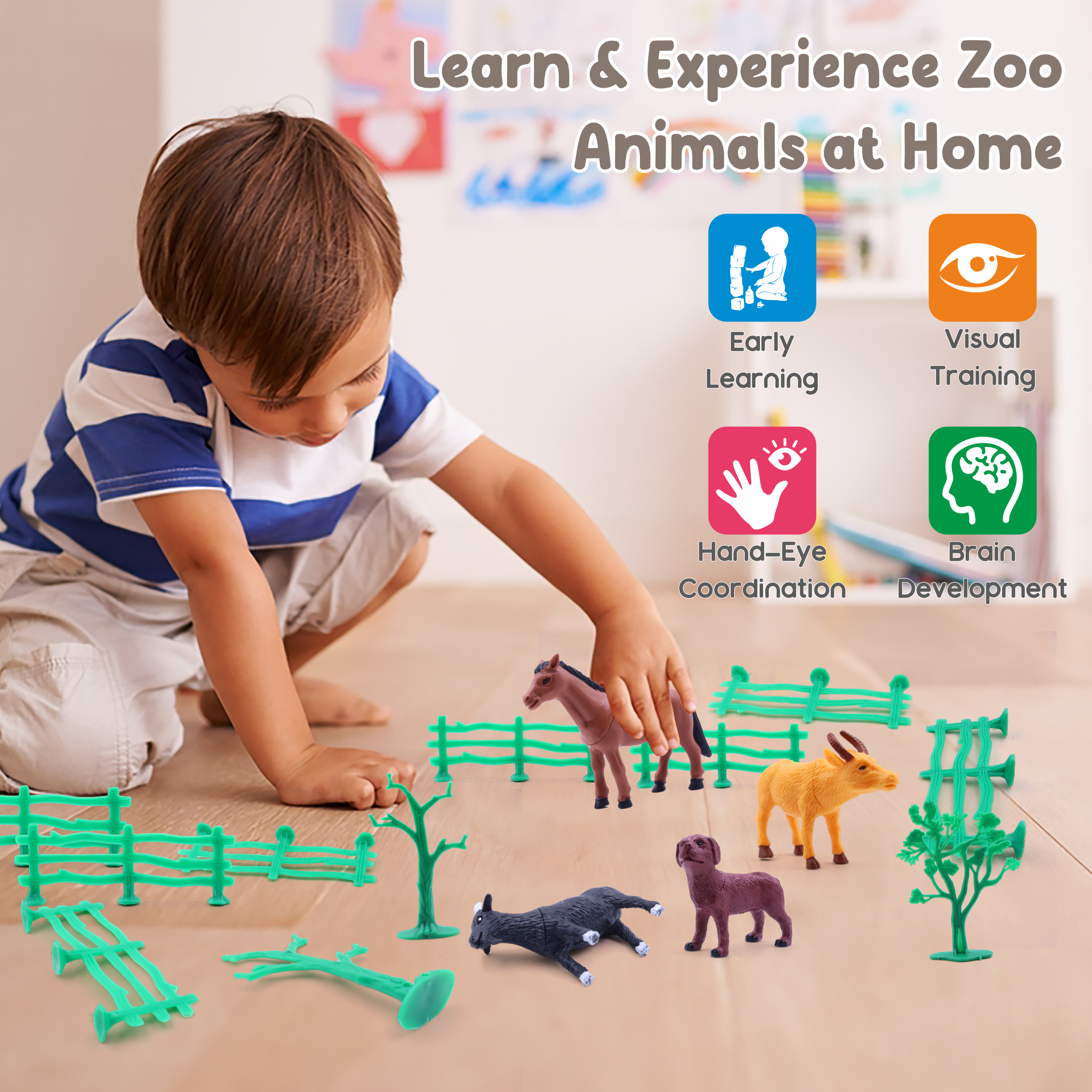 Chanak 15-Pc Farm Animal Set