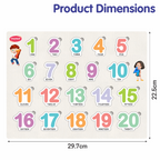 Wooden 1 To 20 Puzzle chanak