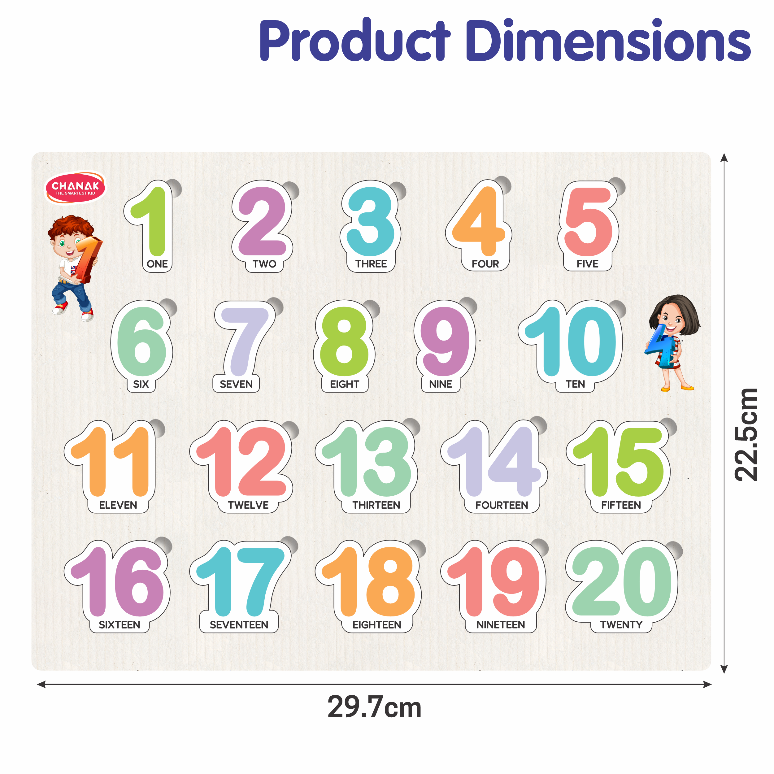 Wooden 1 To 20 Puzzle chanak