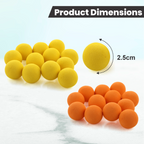 Chanak 24 Pcs Soft Foam Ball For Pneumatic Space Explorer Gun & Regular Fun Sports & Outdoor Play For Kids Age Above 3+ Years