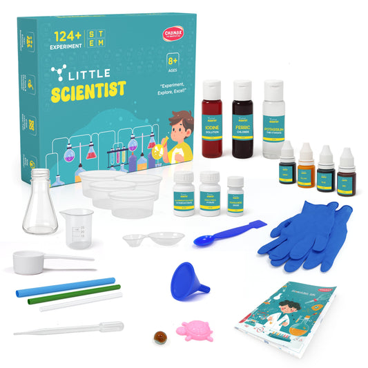 Chanak Little Scientist Chemistry Lab Kit – 124+ Experiments, Real Chemicals, Lab Tools & Activity Guide | STEM Toy for Kids Age 8+ Aditi Toys Pvt. Ltd.