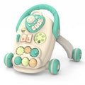 Chanak Happy Feet Baby Walker for 9+ Months | Adjustable Speed, Anti-Slip Wheels, Music & Activity Centre – BIS Approved (Turguoise)