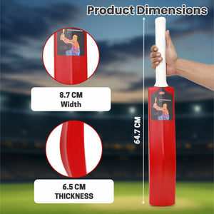 Poweredge Small Cricket Turf Bat (Red) chanak