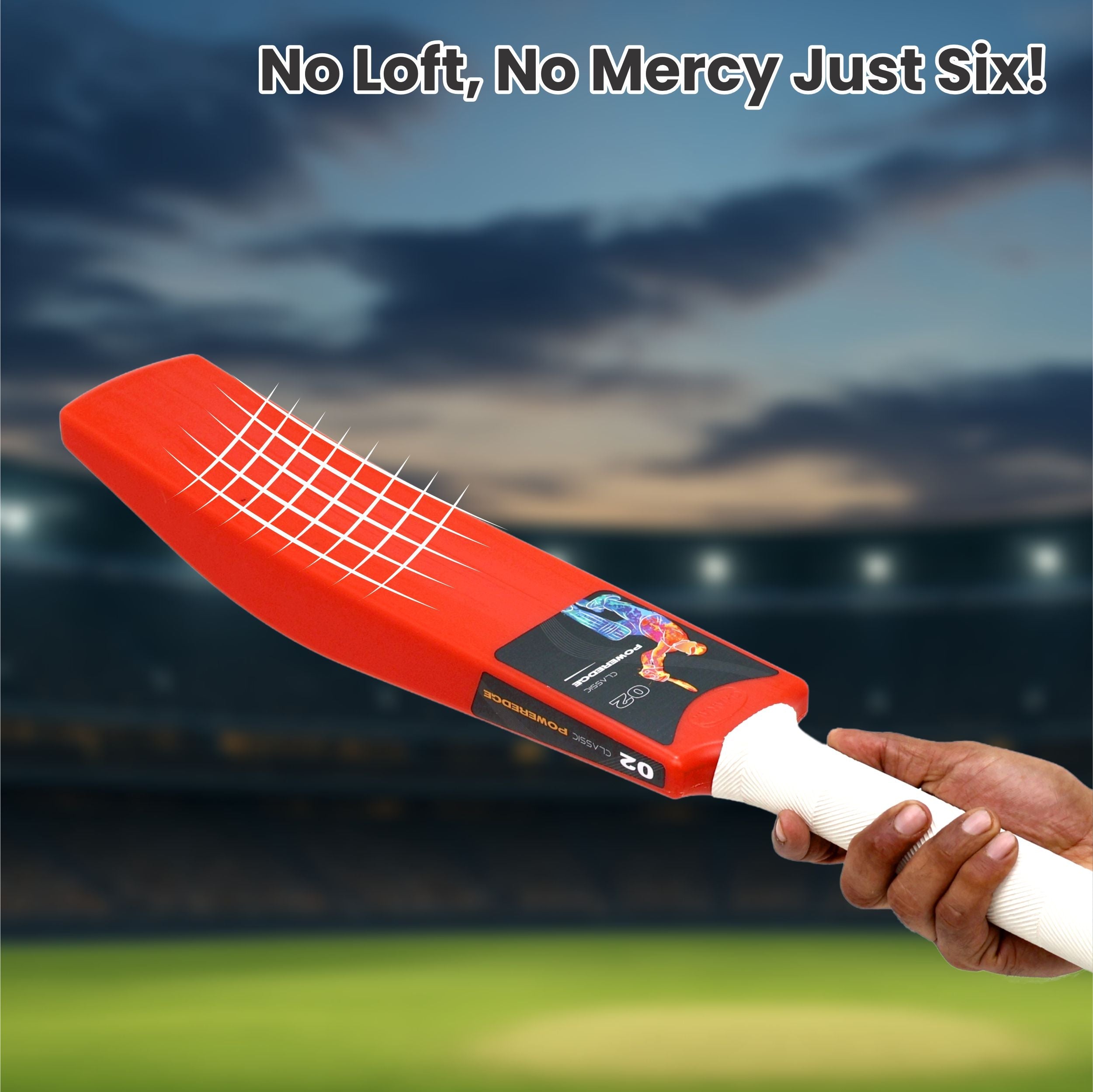 Poweredge Small Cricket Turf Bat (Red) chanak