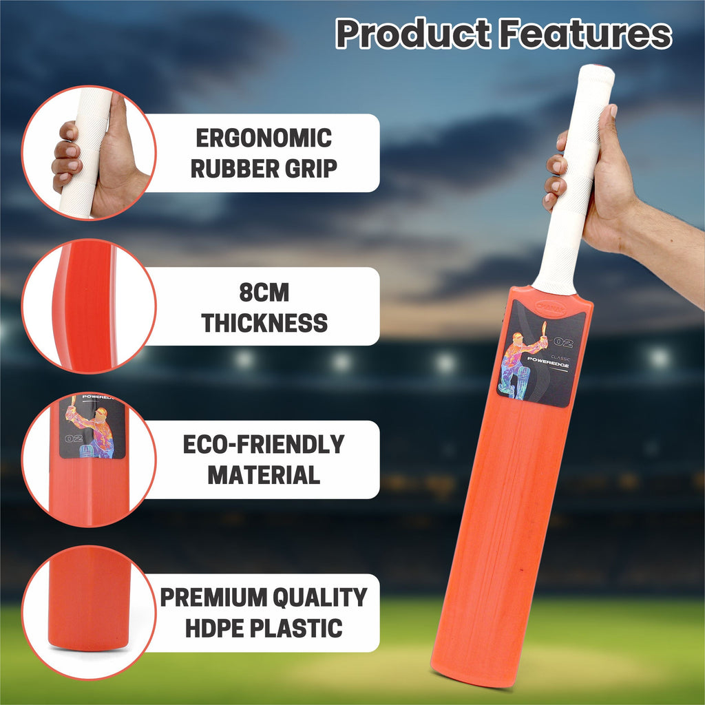 Poweredge Small Cricket Turf Bat (Orange) chanak