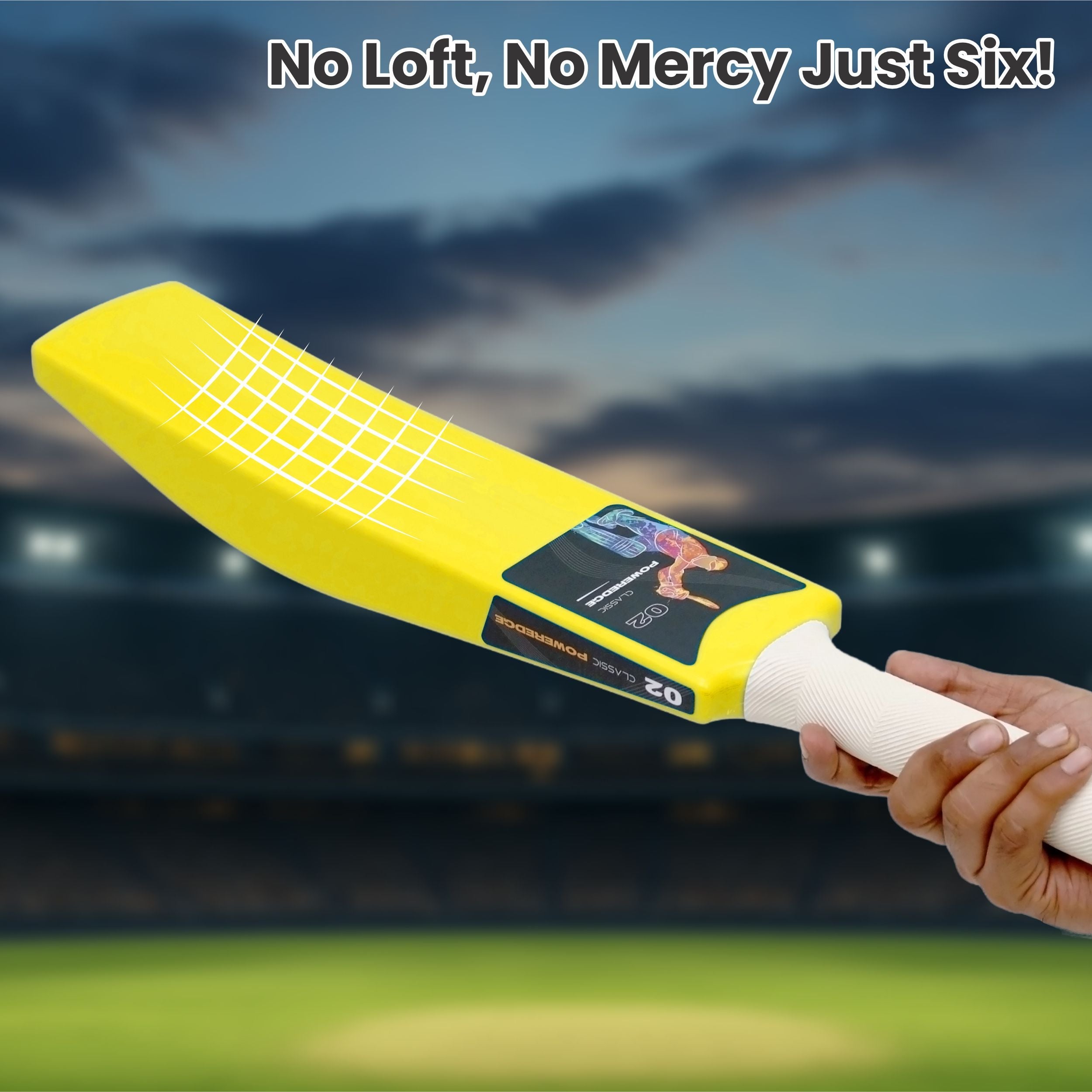 Classic Poweredge Small Cricket Turf Bat (Yellow) chanak