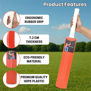 Pro Poweredge Big Cricket Turf Bat (Orange) chanak