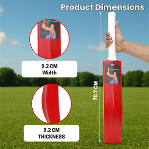 Pro Poweredge Big Cricket Turf Bat (Red) chanak