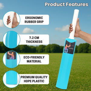 Pro Poweredge Big Cricket Turf Bat (Blue) chanak