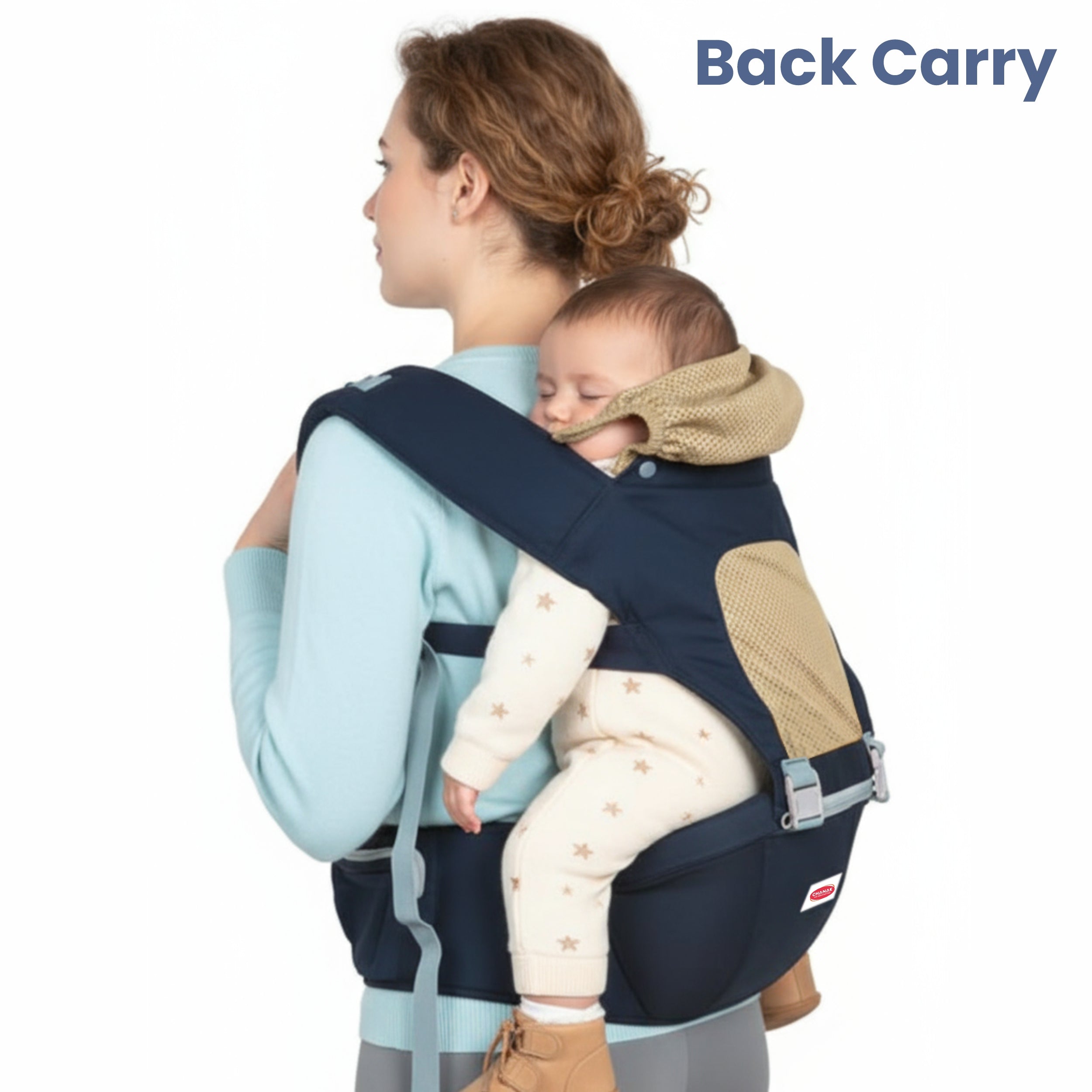 Chanak Heaven Hug Baby Hip Seater For 4+ Months Babies, Adjustable, Breathable & Comfortable with Storage Pockets, Supports up to 15kg For New Born Babies, Above 3+ Month Aditi Toys Pvt. Ltd.