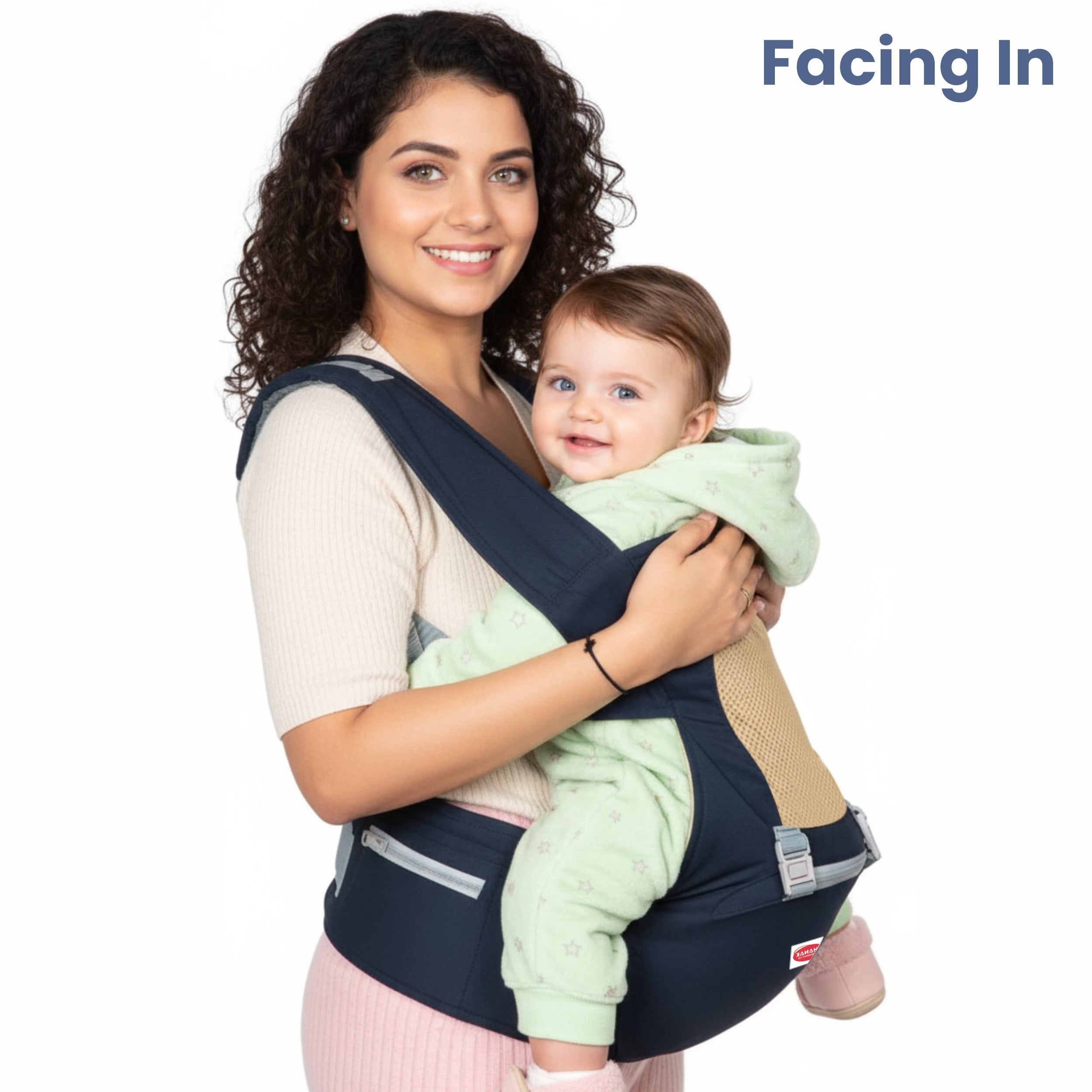 Chanak Heaven Hug Baby Hip Seater For 4+ Months Babies, Adjustable, Breathable & Comfortable with Storage Pockets, Supports up to 15kg For New Born Babies, Above 3+ Month Aditi Toys Pvt. Ltd.