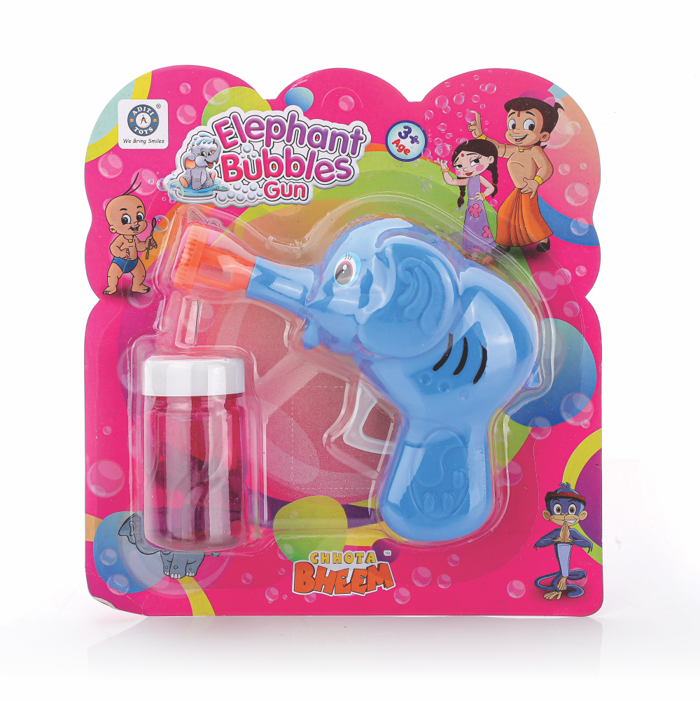 Elephant deals bubble gun