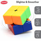 Chanak 2x2 Cube for Kids, Speed Cube Puzzle for Kids & Adults, Stickerless Speed Cube for Kids Above 6 Years, BIS Approved (2x2 Cube)