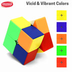 Chanak 2x2 Cube for Kids, Speed Cube Puzzle for Kids & Adults, Stickerless Speed Cube for Kids Above 6 Years, BIS Approved (2x2 Cube)