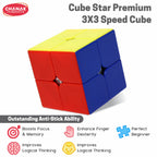 Chanak 2x2 Cube for Kids, Speed Cube Puzzle for Kids & Adults, Stickerless Speed Cube for Kids Above 6 Years, BIS Approved (2x2 Cube)