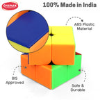 Chanak 2x2 Cube for Kids, Speed Cube Puzzle for Kids & Adults, Stickerless Speed Cube for Kids Above 6 Years, BIS Approved (2x2 Cube)