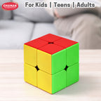 Chanak 2x2 Cube for Kids, Speed Cube Puzzle for Kids & Adults, Stickerless Speed Cube for Kids Above 6 Years, BIS Approved (2x2 Cube)