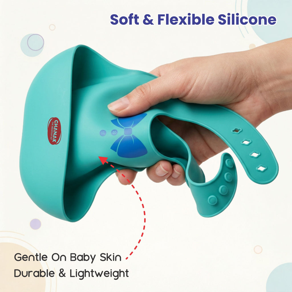 Tidy Tuck Silicon Bib (Green) chanak