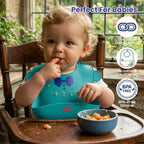 Tidy Tuck Silicon Bib (Green) chanak