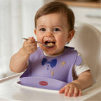 Tidy Tuck Silicon Bib (Purple) chanak