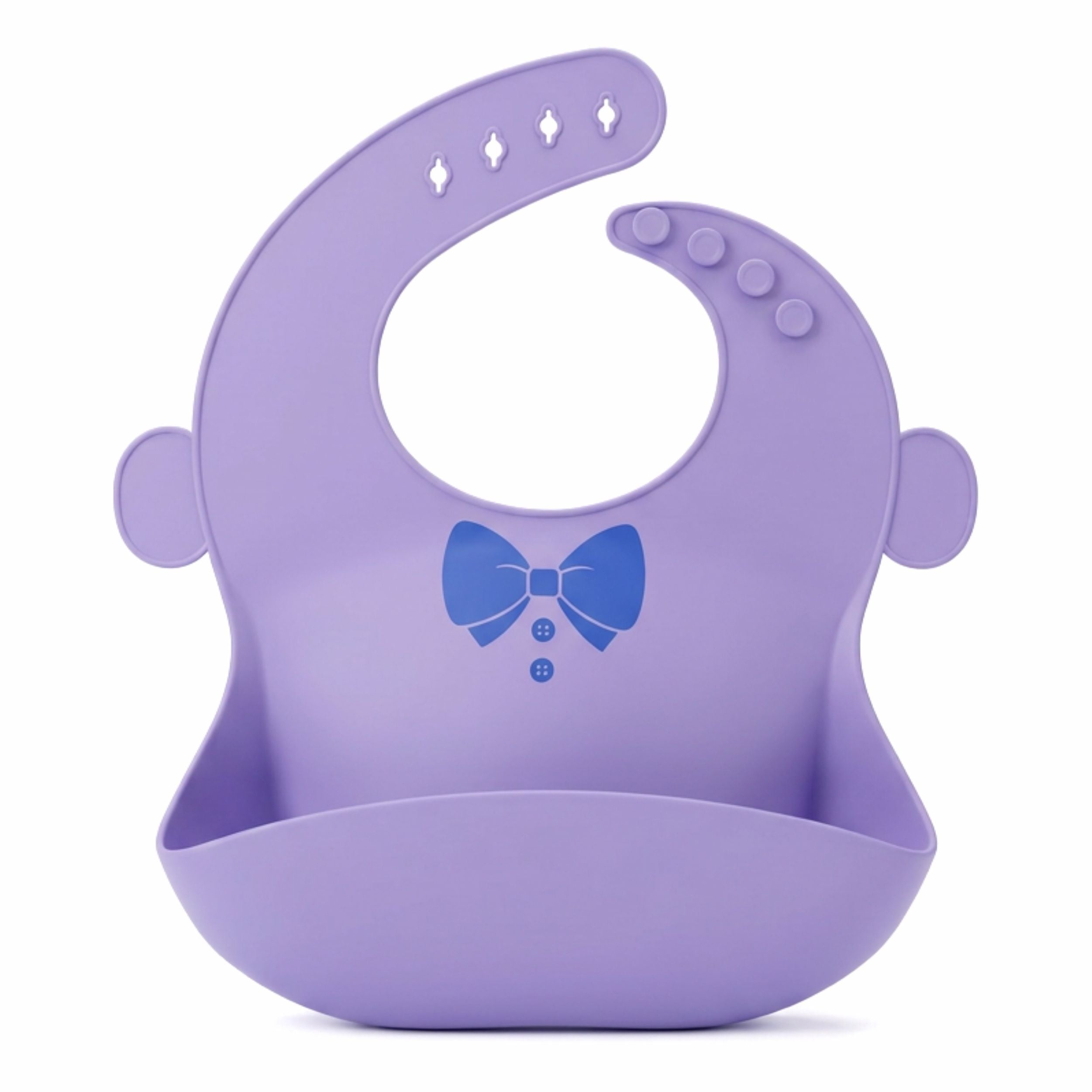 Tidy Tuck Silicon Bib (Purple) chanak