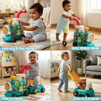Chanak 5 in 1 Tiny Train Baby Walker for Kids with 5 Activites includes Piano, Gears, Maze, Clock & Smoke Function, 100% Safe Non-Toxic Colors & Smooth Edges for Kids Age Above 9+ months. chanak