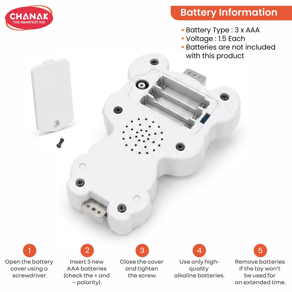 Chanak Squirrel Musical Toy With Sound & Light For Boys & Girls 3+ Age chanak