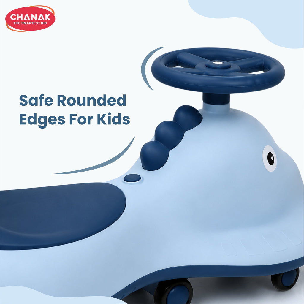 Chanak Go Glider Swing Car With Lights and Music For 3+ Years Kids. chanak
