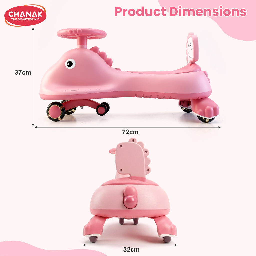 Chanak Go Glider Swing Car With Lights and Music For 3+ Years Kids. chanak