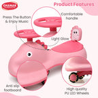 Chanak Go Glider Swing Car With Lights and Music For 3+ Years Kids. chanak