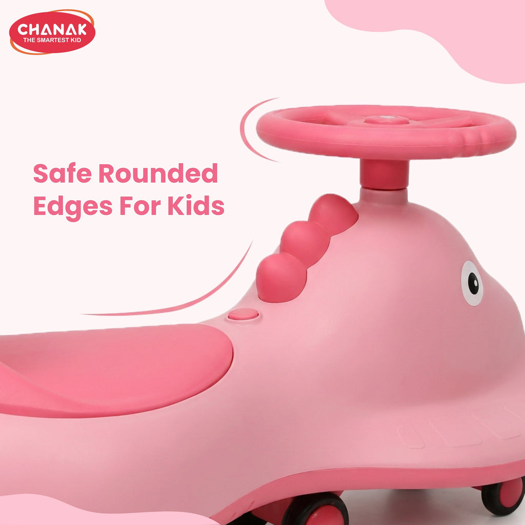 Chanak Go Glider Swing Car With Lights and Music For 3+ Years Kids. chanak