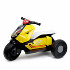 Chanak Kids Electric Scooty, 6V Rechargeable Scooter, 3 Wheel Electric Ride On Scooter, Heavy Duty Ride-On Bike for Boys & Girls with Tires & Easy Steering Handlebar, Kids Electric Scooty 3+, (Yellow)