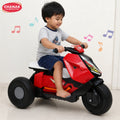 Chanak Kids Electric Scooty, 6V Rechargeable Scooter, 3 Wheel Electric Ride On Scooter, Heavy Duty Ride-On Bike for Boys & Girls with Tires & Easy Steering Handlebar, Kids Electric Scooty 3+,Red