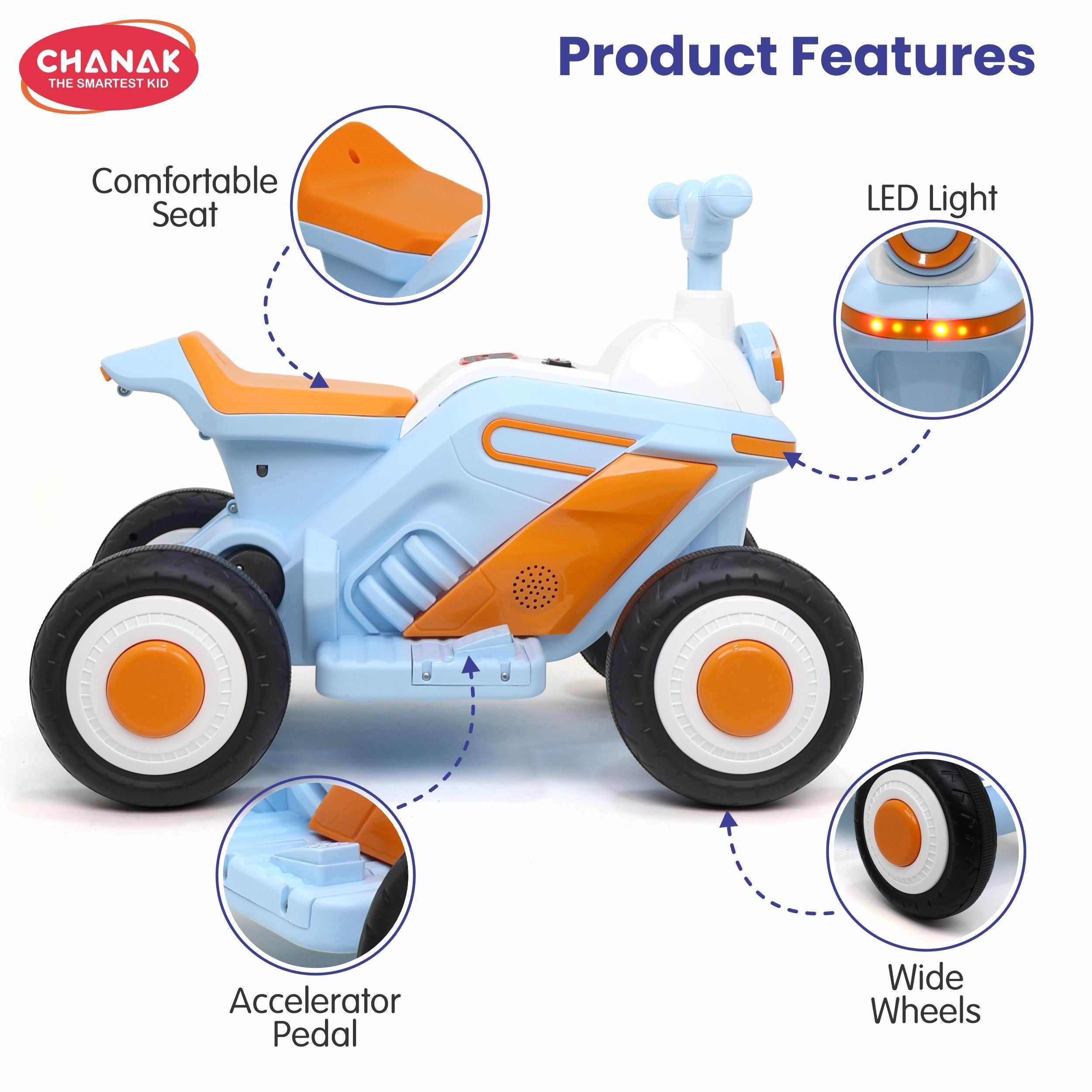 Giggle Wheels-White chanak