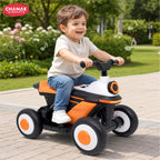 Chanak Electric ATV Quad Bike for Kids 3+ Years | 4-Wheel Ride-On with Music, LED Lights & Rechargeable Battery – BIS Approved(Black)