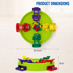 Chanak Hungry Frog Game for Kids 4+ Years | Press & Catch Frog Eating Beans Game with 32 Balls – BIS Approved(Green)