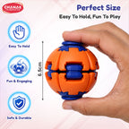 Chanak 2-in-1 Fidget Spinner Ball for Kids & Adults | Press & Transform 360° Stress Relief Toy – BIS Approved (Pack of 2)
