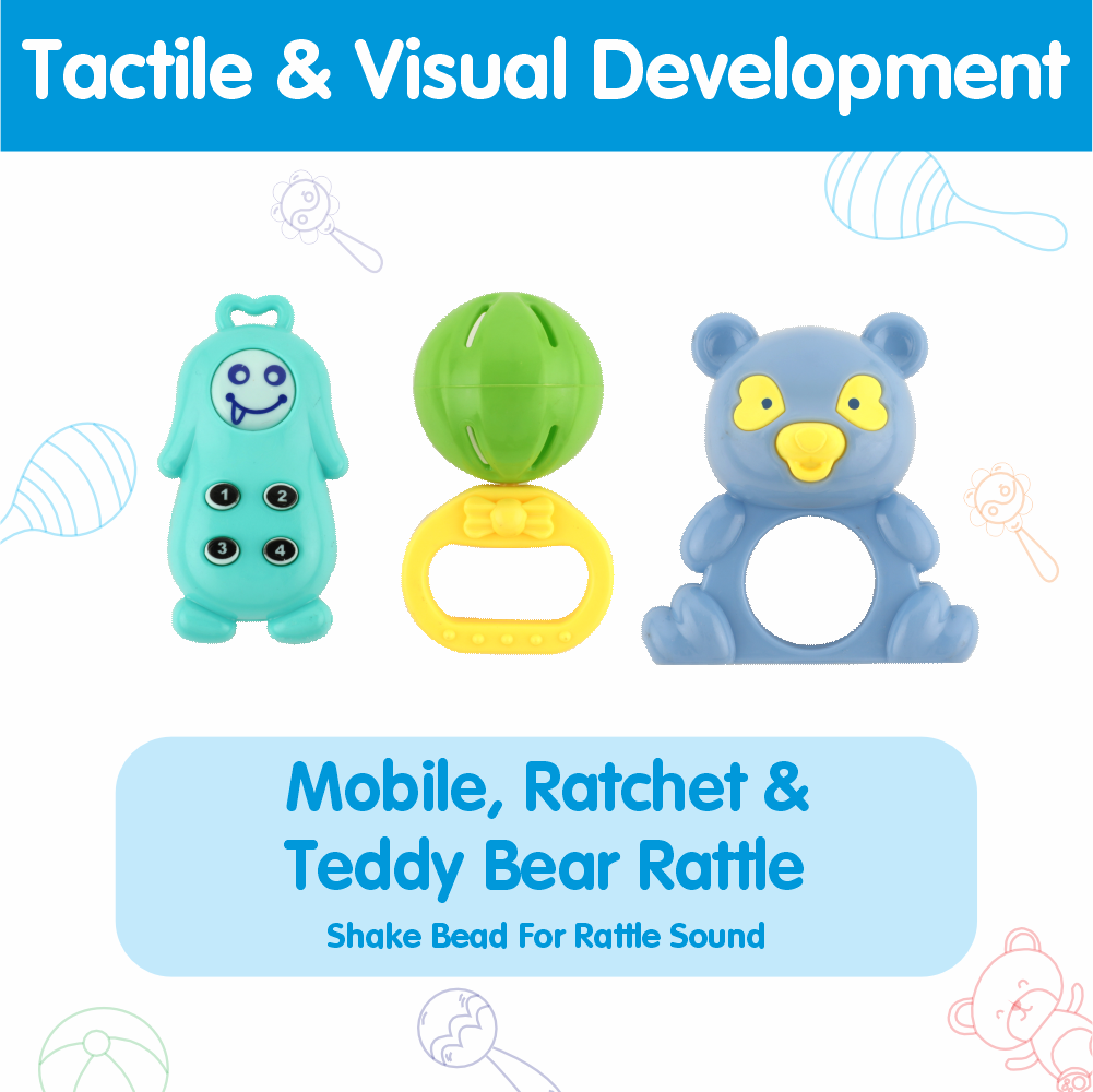 Chanak's Kinder Rattle for New Born Babies, Infants, Toddlers (5 PCS ...