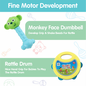 Chanak's Kinder Rattle for New Born Babies, Infants, Toddlers (2 PCS) Aditi Toys Pvt. Ltd.