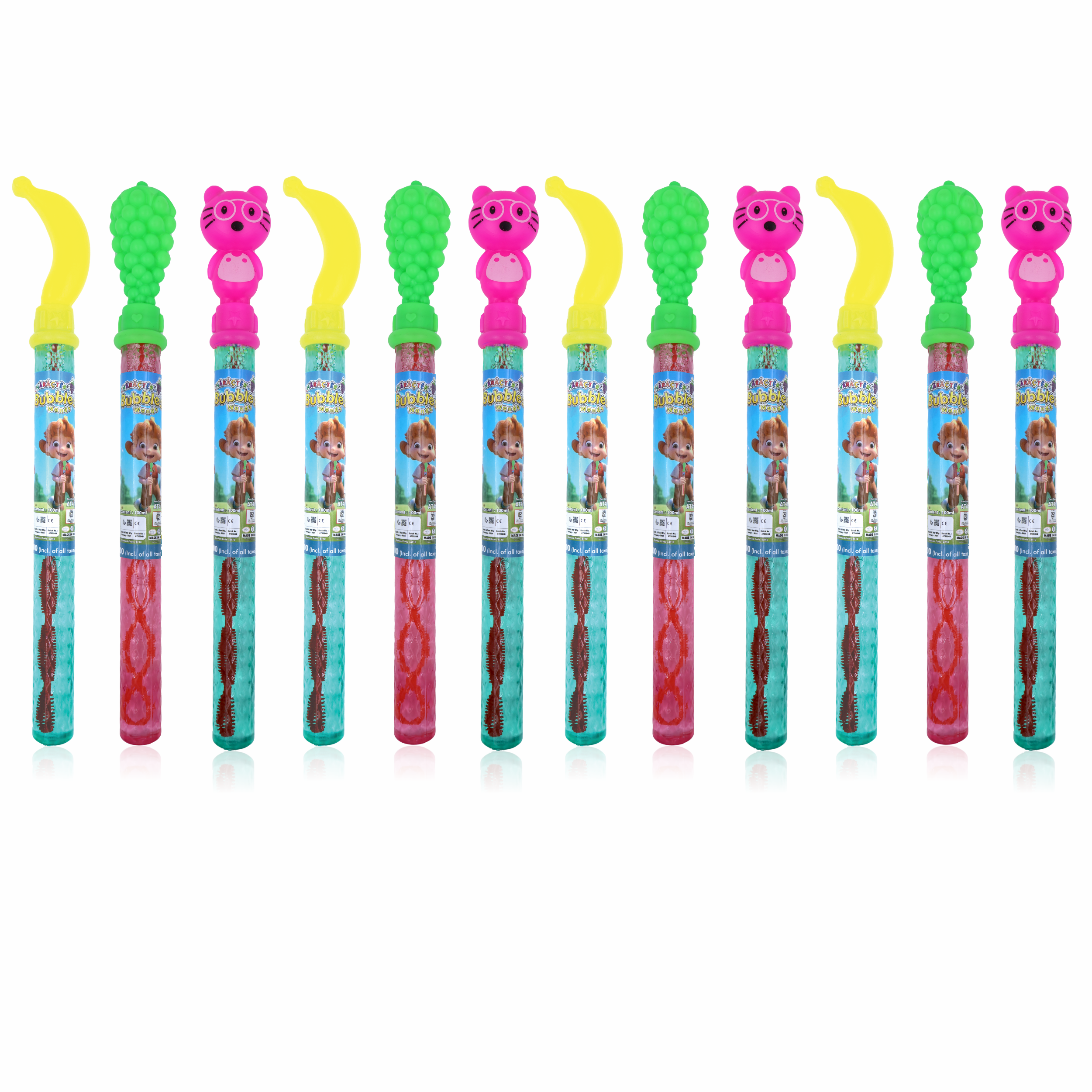 Character Bubbles Wands Pack of 12 chanak