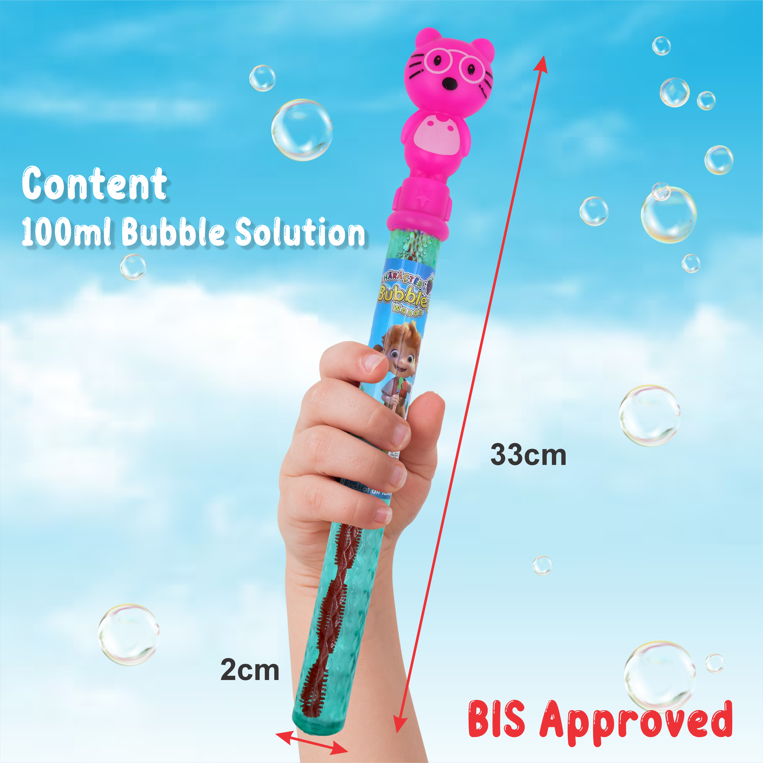 Character Bubbles Wands Pack of 6 chanak