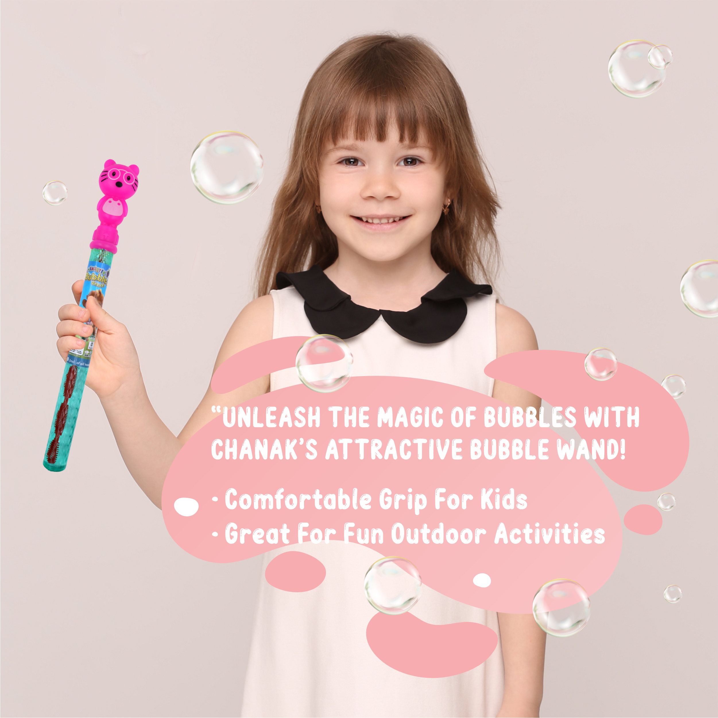 Character Bubbles Wands Pack of 6 chanak