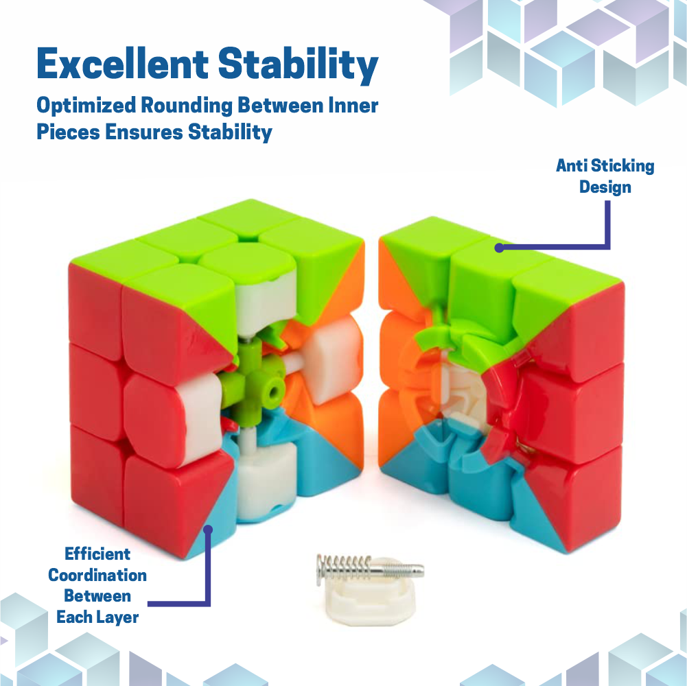 Chanak Cubestar 3x3 Highspeed Stickerless Cube Rubic Puzzle for Kids Aditi Toys Pvt. Ltd.