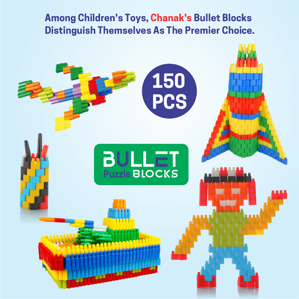 Chanak Bullet Puzzle Blocks, DIY Educational Building Blocks Aditi Toys Pvt. Ltd.