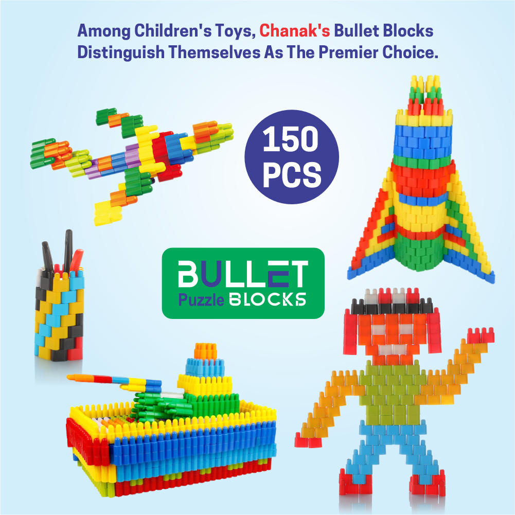 Chanak Bullet Puzzle Blocks, DIY Educational Building Blocks - chanak