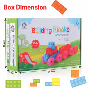 Chanak Plastic Building Blocks for Kids with Wheels, Construction Block Game for Kids Aditi Toys Pvt. Ltd.