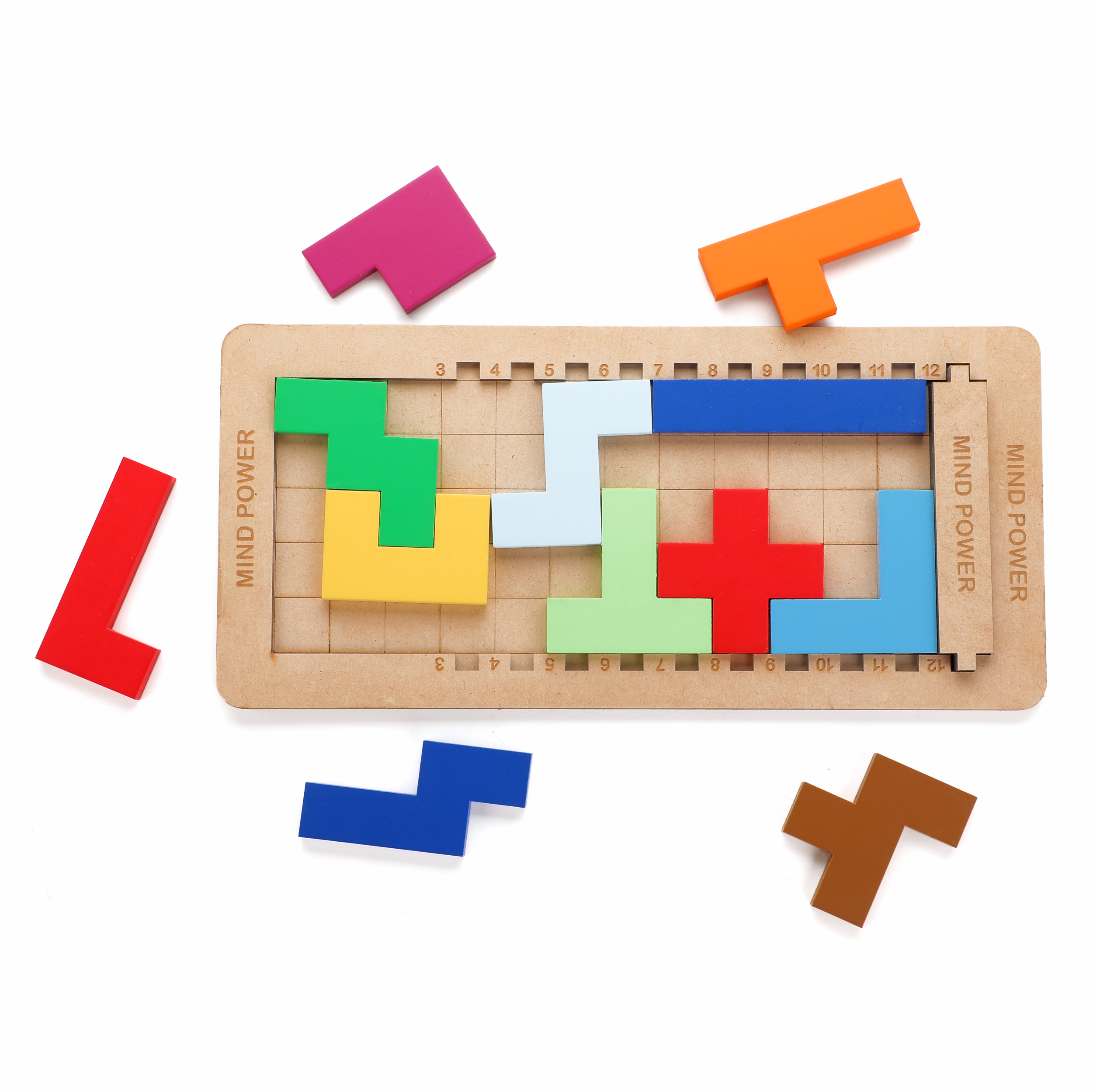 Chanak Wooden Tetris Puzzle