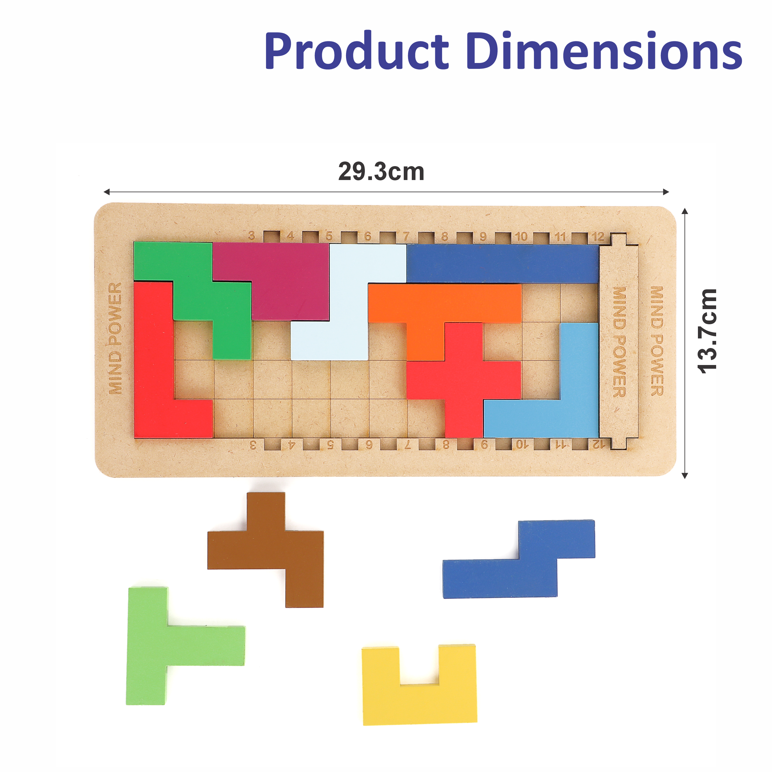 Chanak Wooden Tetris Puzzle