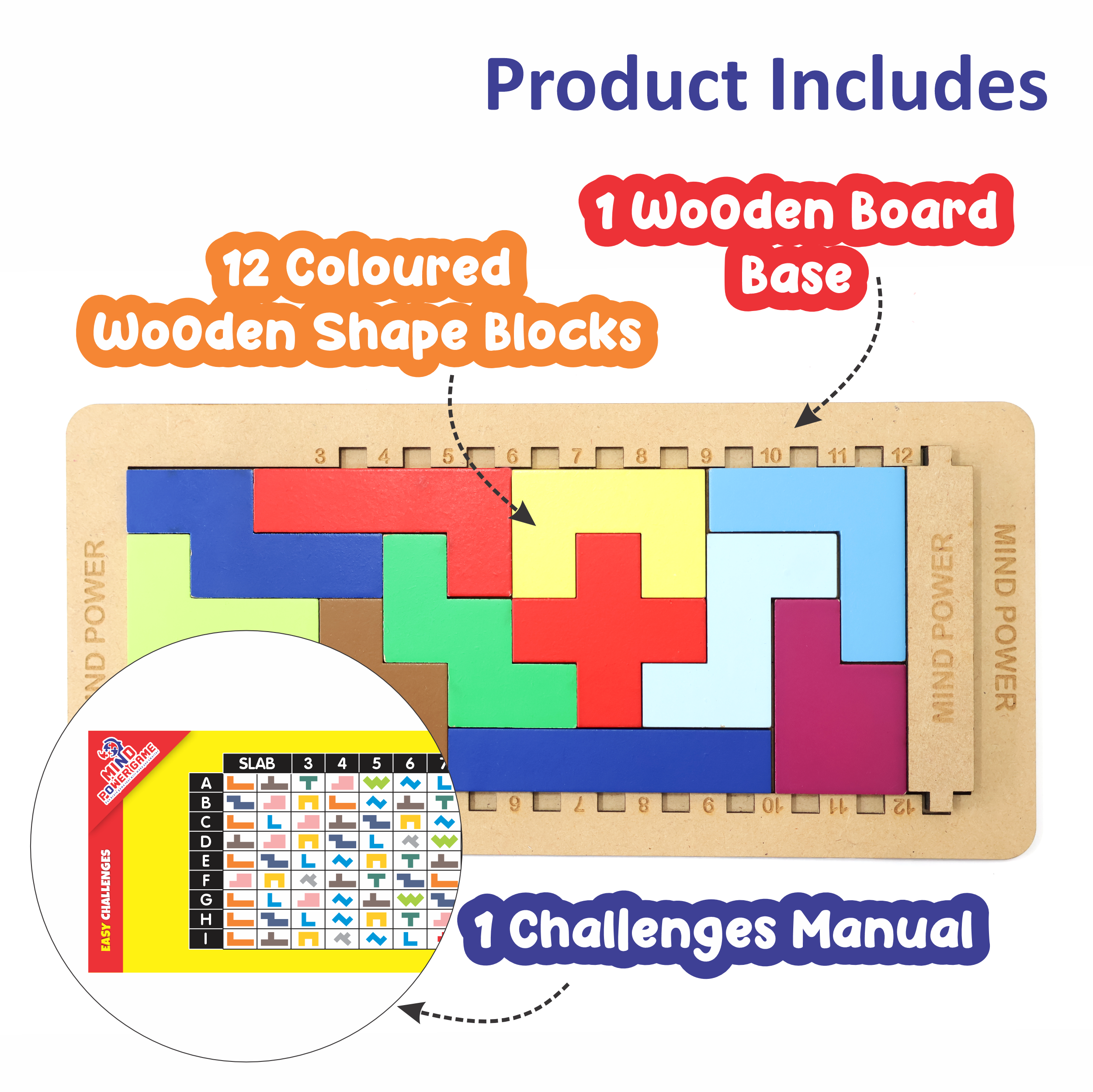 Chanak Wooden Tetris Puzzle
